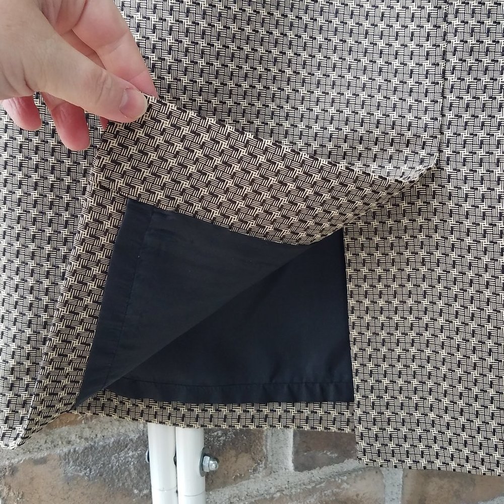 Le Suit Separates Tan/Black Patterned Pencil Skirt - image 5